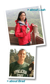 Two KPMG representatives joining the Inspire Antarctic Expedition 2009, Leah Jin and Brad Sparks