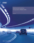 China automotive and components market 2005 cover